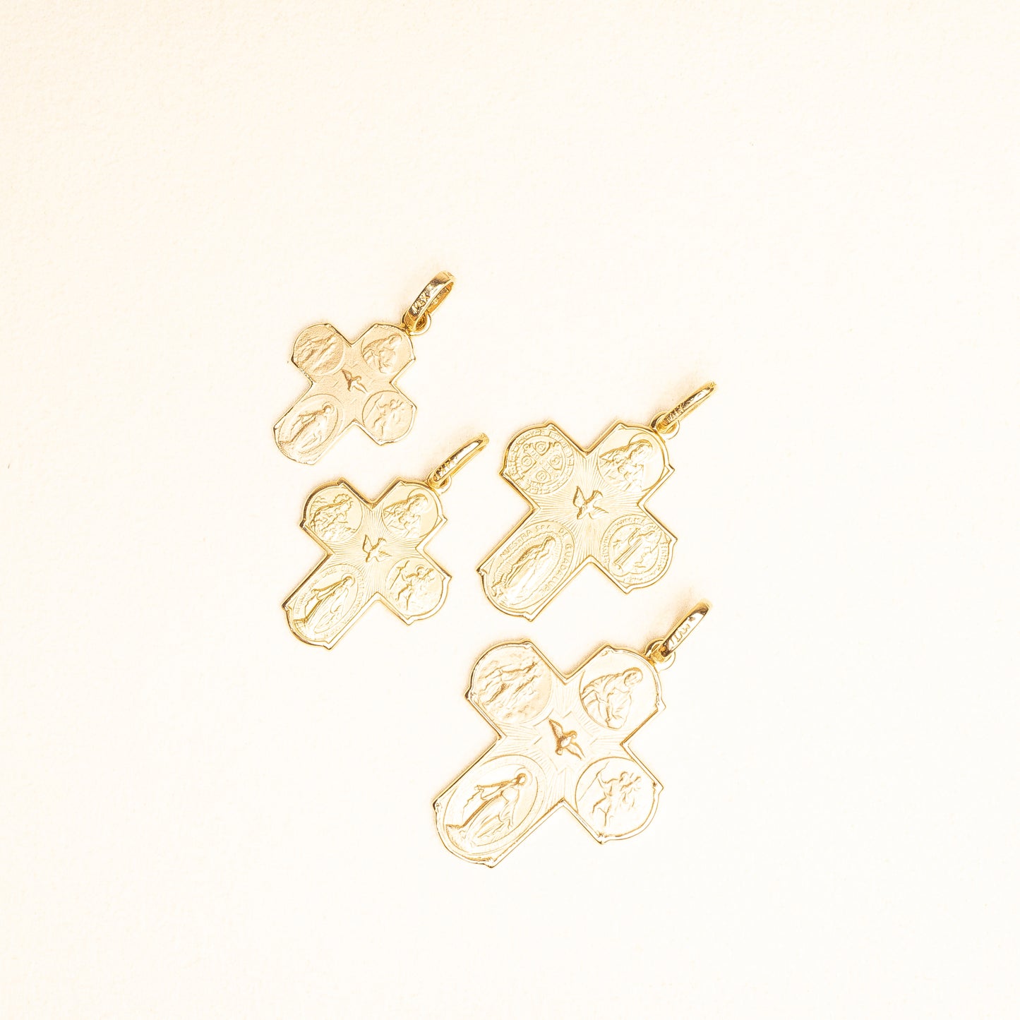 Cruz Escapulario Oro 14k