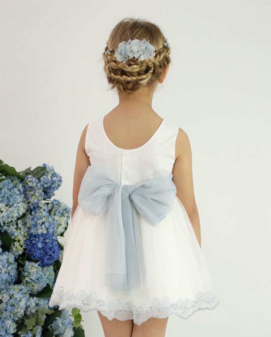 Vestido Arras Desmangado en Tul Bordado