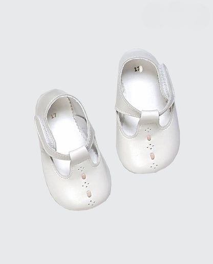ZAPATO BAUTIZO PIEL NACAR