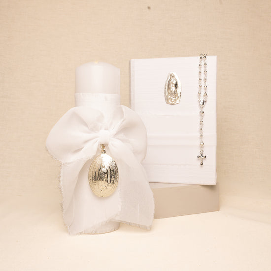 Kit Comunión Baño Plata VG Moño Chiffon