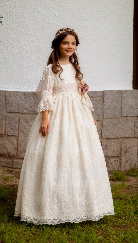 Vestido Comunión Jaira Marfil