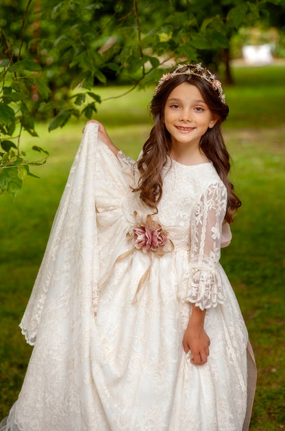 Vestido Comunión Jaira Marfil