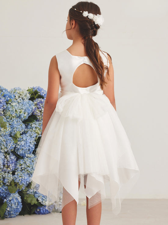 Vestido Comunión Corta Falda Picos