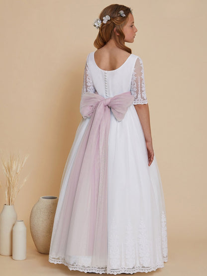 Vestido Comunión Manga Bordada