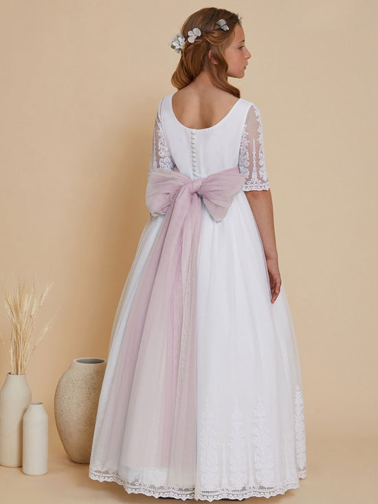 Vestido Comunión Manga Bordada