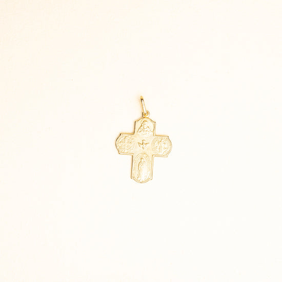 Cruz Escapulario Oro 14k