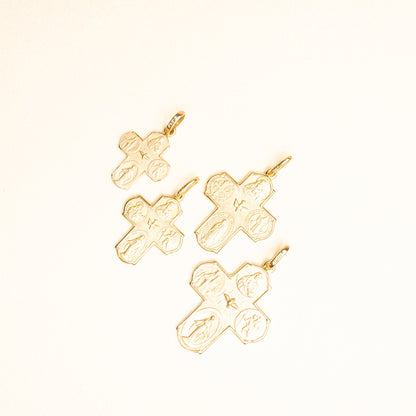 Cruz Escapulario Oro 14k