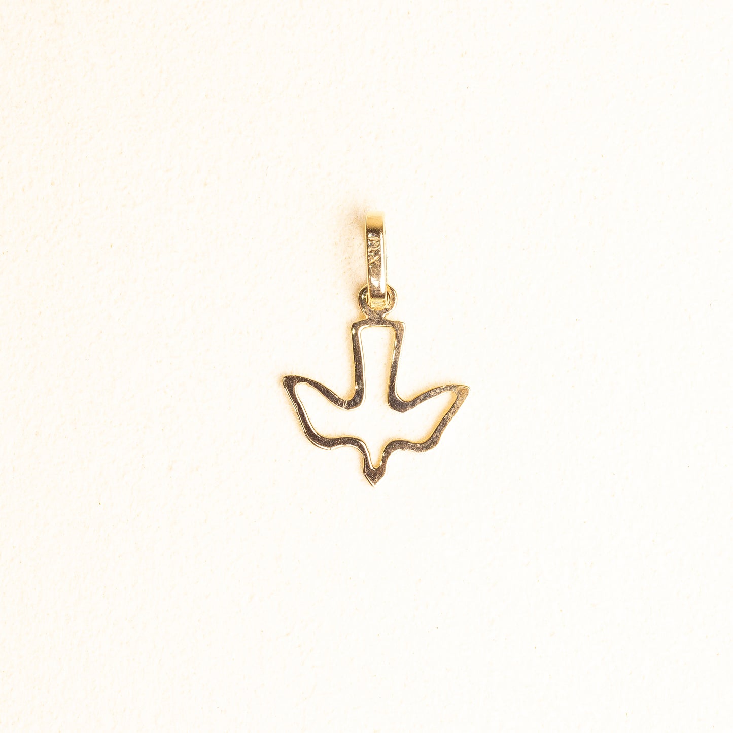 Espiritu Santo Contorno Oro Amarillo 14k