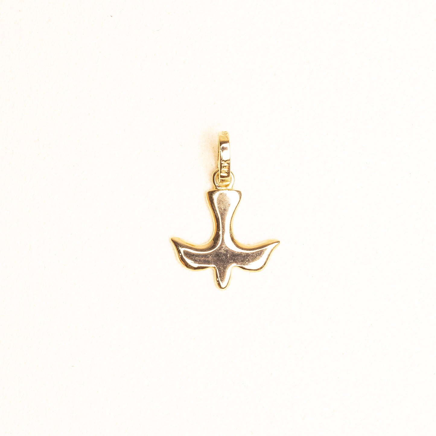 Espiritu Santo Solido Oro Amarillo 14k