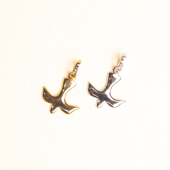 Espiritu Santo Solido Oro Blanco 14k