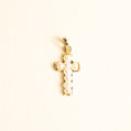 Cruz Perlas Oro 14k