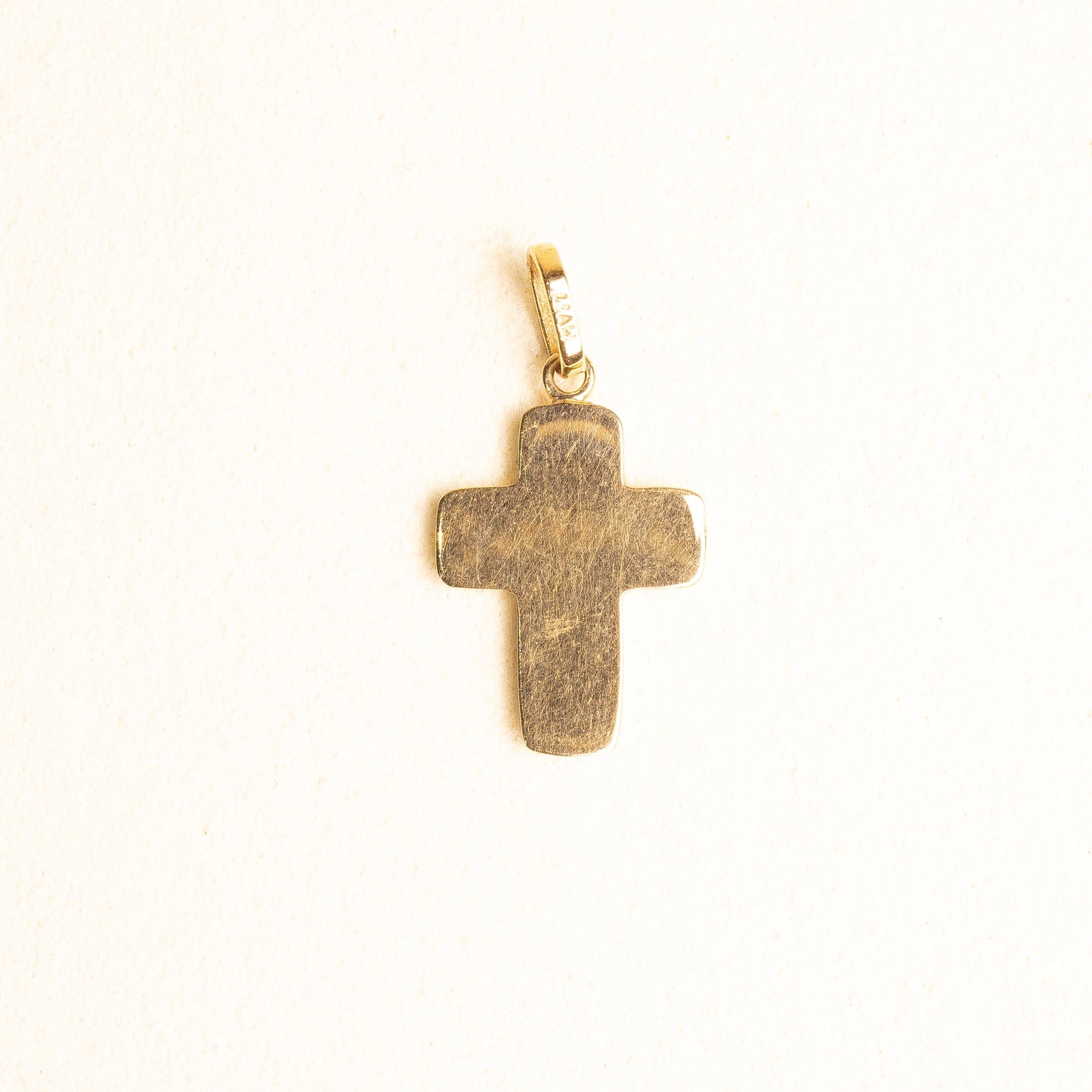 Cruz Madre Perla Oro 14k