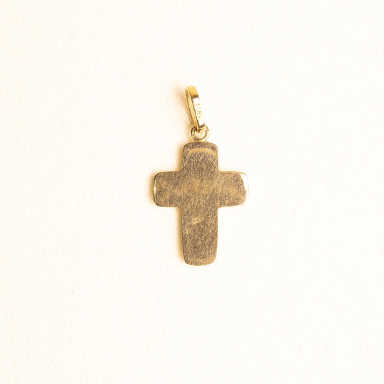 Cruz Madre Perla Oro 14k