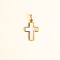 Cruz Madre Perla Oro 14k