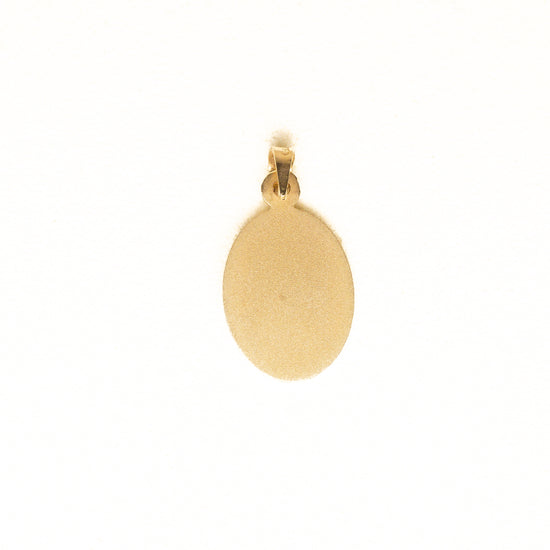 Medalla Bisel Virgen Gpe Oval Grande Oro 14k