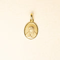 Medalla Bisel Virgen Gpe Rostro Oval Mediana Oro 14k