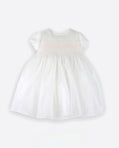 Vestido Bebé en Tul Crudo-Rosa
