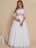 Vestido Comunión Manga Bordada