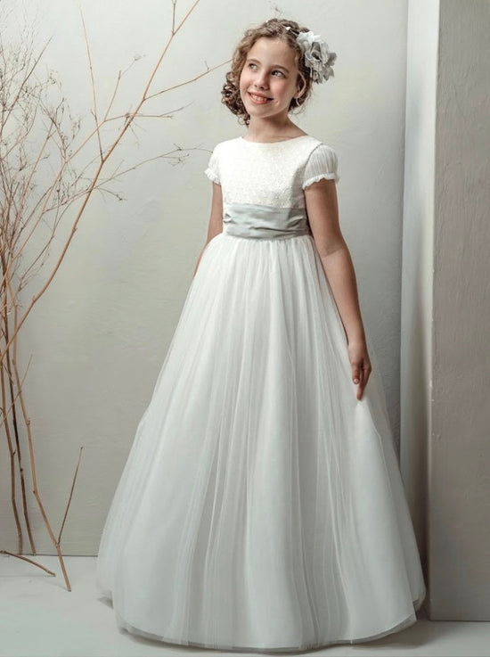 Vestido Comunión Crudo Tul