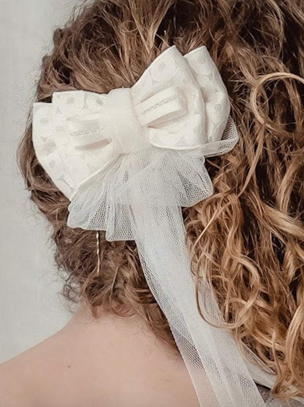 Vestido Comunión Crudo Bordado